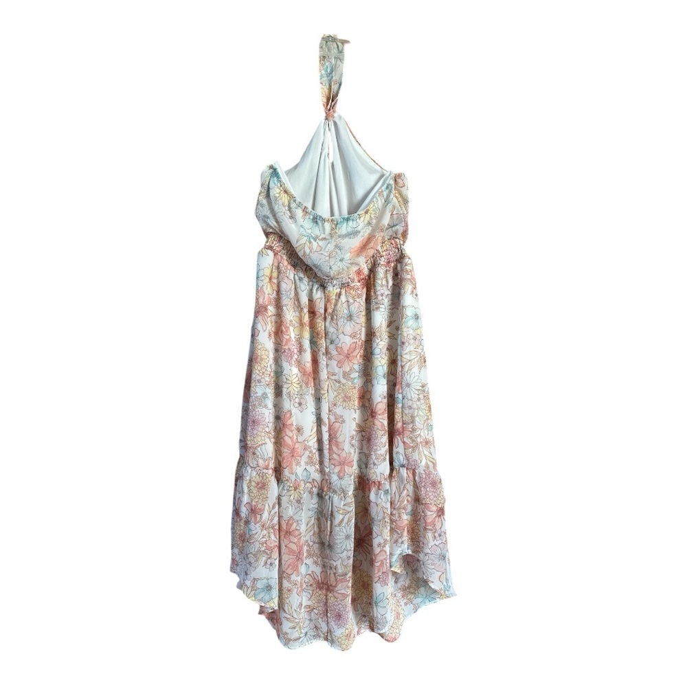 Maurices Floral Halter Midi Dress, Large - Picture 4 of 6